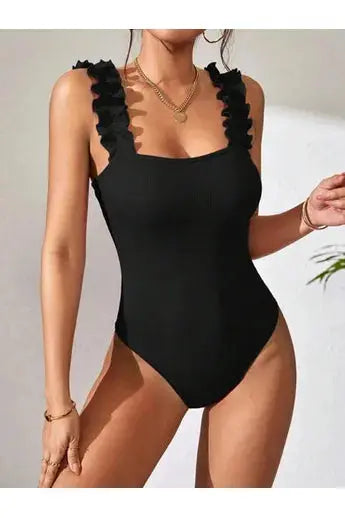 Chic Sleeveless Black Tank Bodysuit Pretty Little Patriot