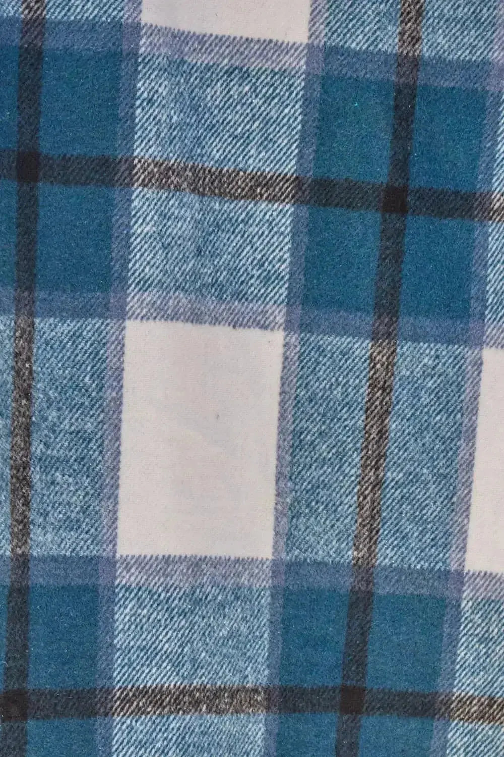 Women's classic plaid button-up lapel coat with a wool-feel outer, featuring a tailored fit and seasonal style from Trendsi.