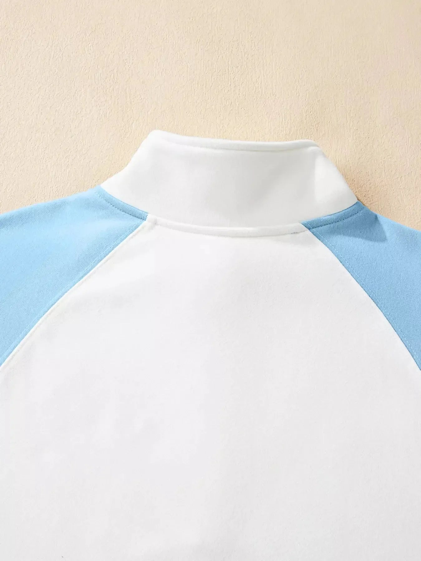 Color Block Snap Buttons Sweatshirt - Plush Fashion Hub