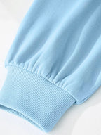 Color Block Snap Buttons Sweatshirt - Plush Fashion Hub