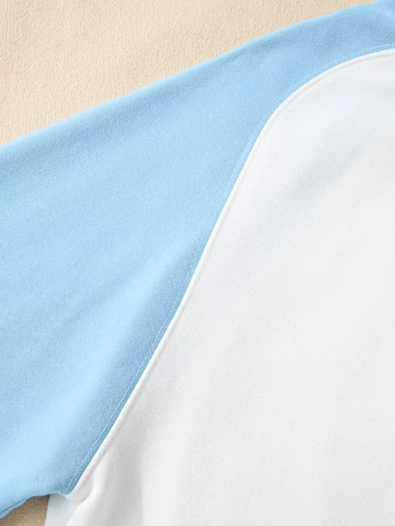 Color Block Snap Buttons Sweatshirt - Plush Fashion Hub