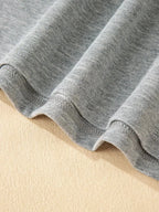 Plush Fashion Hub contrast-trim round neck lounge set with cozy two-piece top and matching pants, comfortable loungewear outfit.
