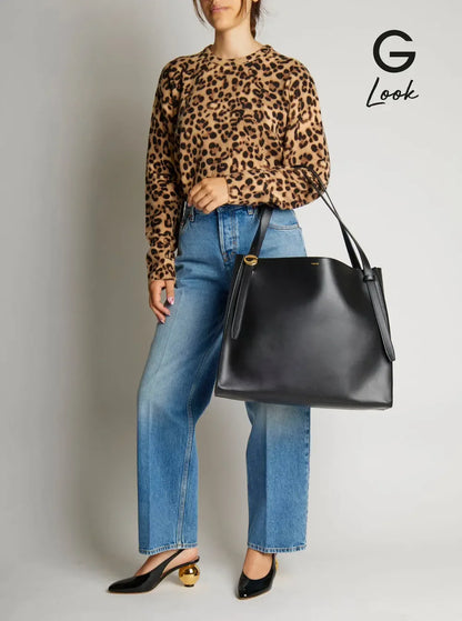 Coperni Women Black Shoulder Bag With Logo Detail And Logo Lettering On The Front In Leather Woman - Plush Fashion Hub