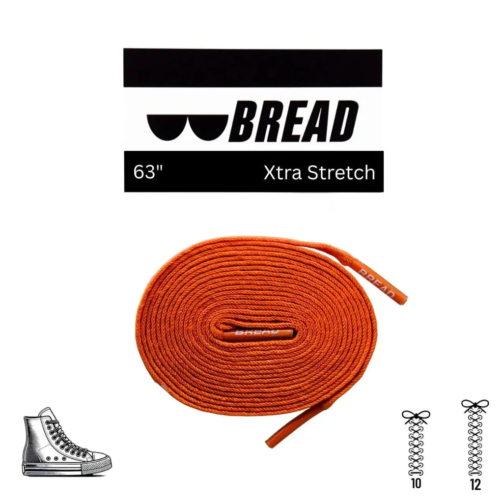 Coral orange elastic shoelace from Plush Fashion Hub with bright, flexible design for comfortable footwear.