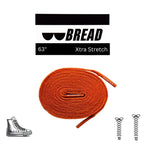 Coral orange elastic shoelace from Plush Fashion Hub with bright, flexible design for comfortable footwear.
