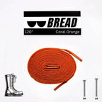 Coral orange elastic shoelace from Plush Fashion Hub, showing a close-up of the vibrant, stretchy shoelace material.
