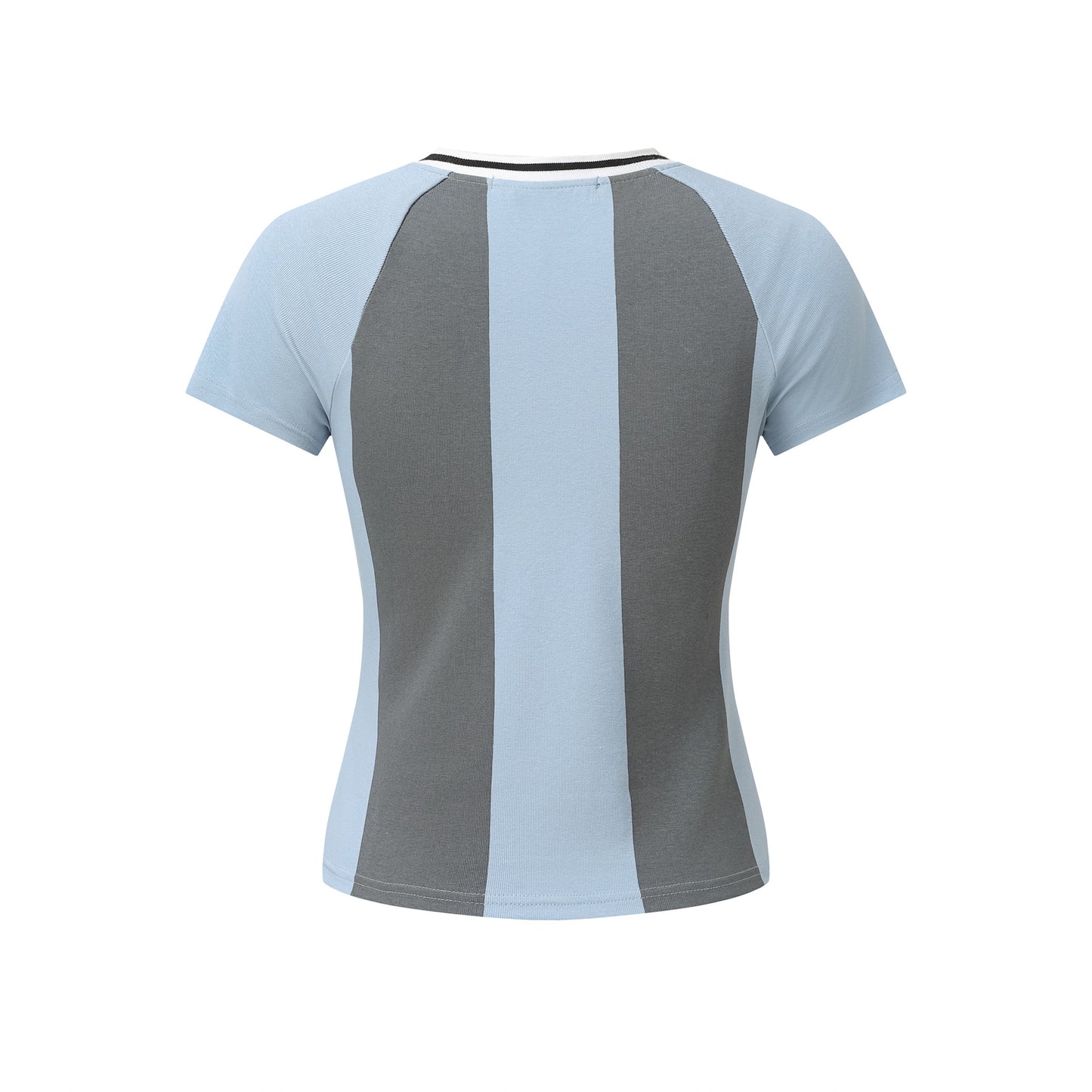 Casual loose fit round neck T-shirt by Plush Fashion Hub with letter print and short sleeves, ideal for everyday wear