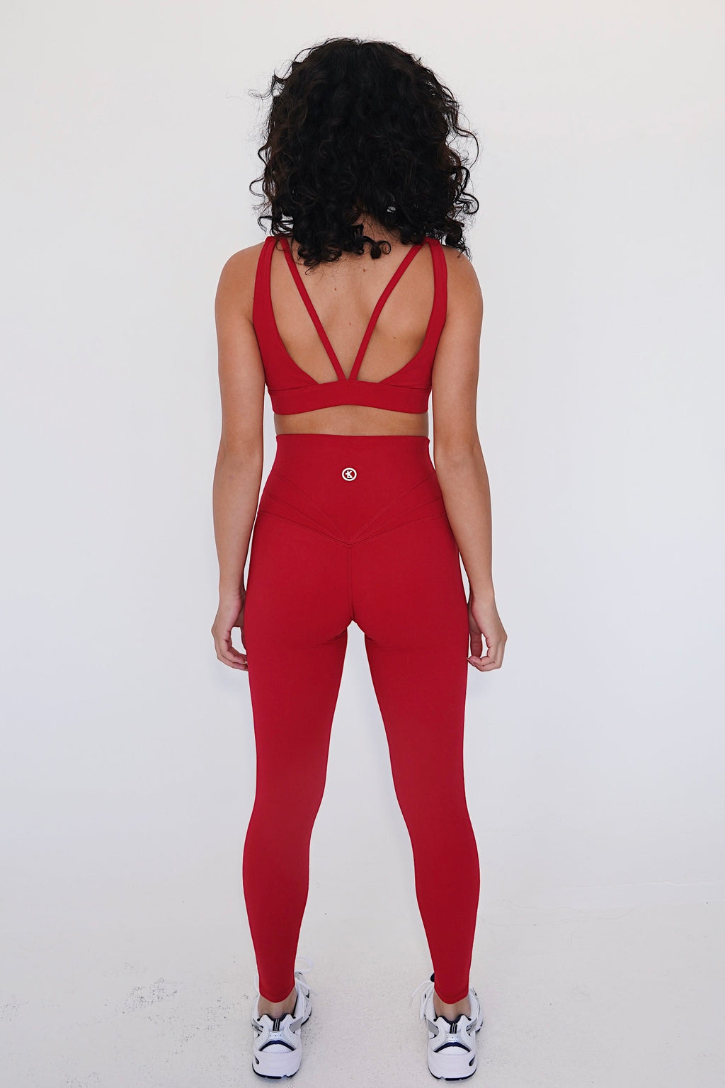 I am Beautifully Radiant Quick Dry Red Yoga Legging