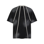 Women's Floral Gradient Print Loose Fit Short Sleeve Cotton T-Shirt