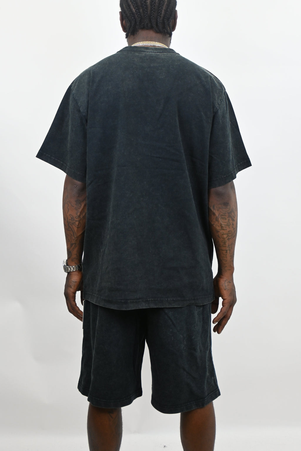 Stone washed ARMOR JEANS sets featuring casual clothing with a relaxed, faded denim look and comfortable fit.