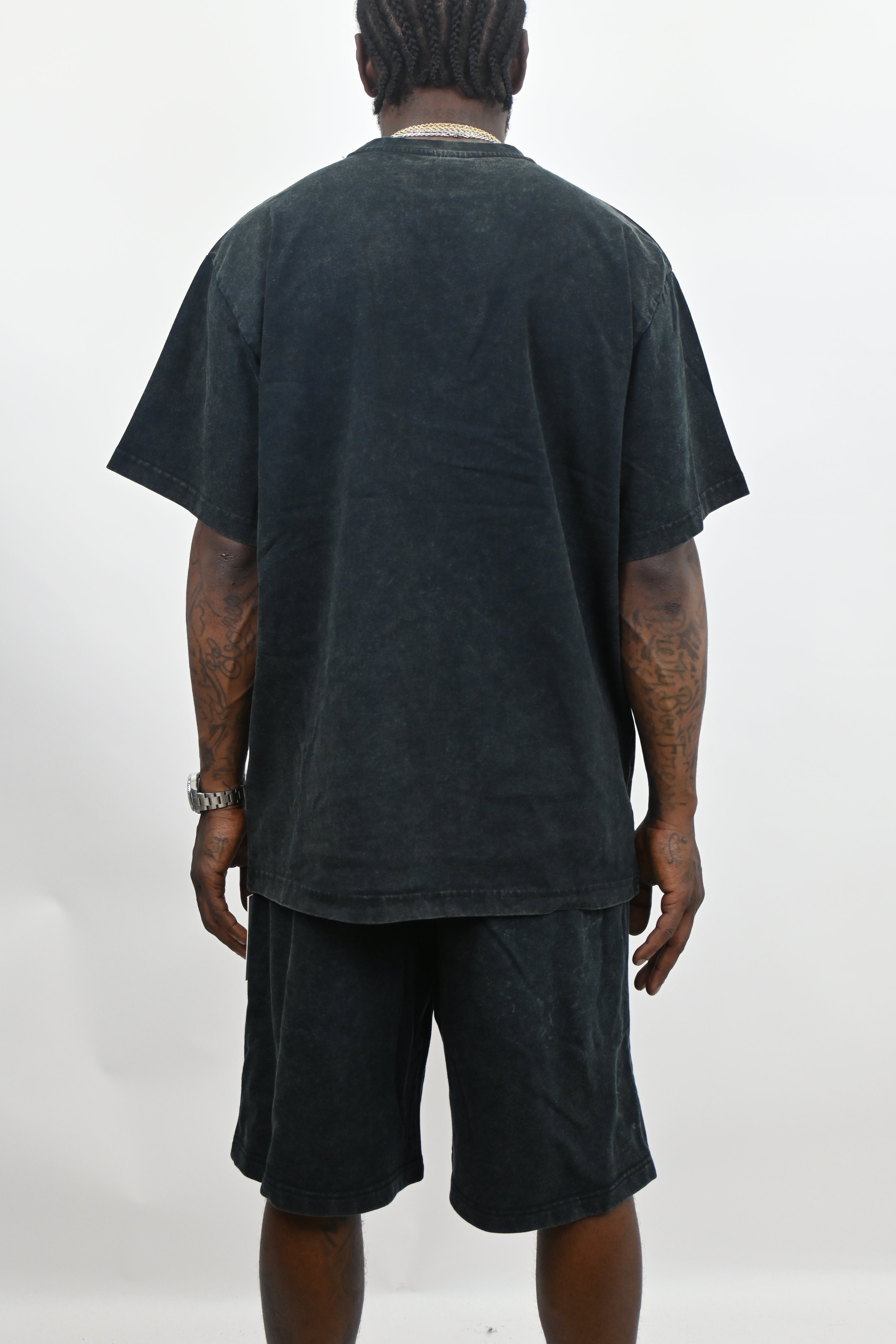 Stone washed ARMOR JEANS sets featuring casual clothing with a relaxed, faded denim look and comfortable fit.