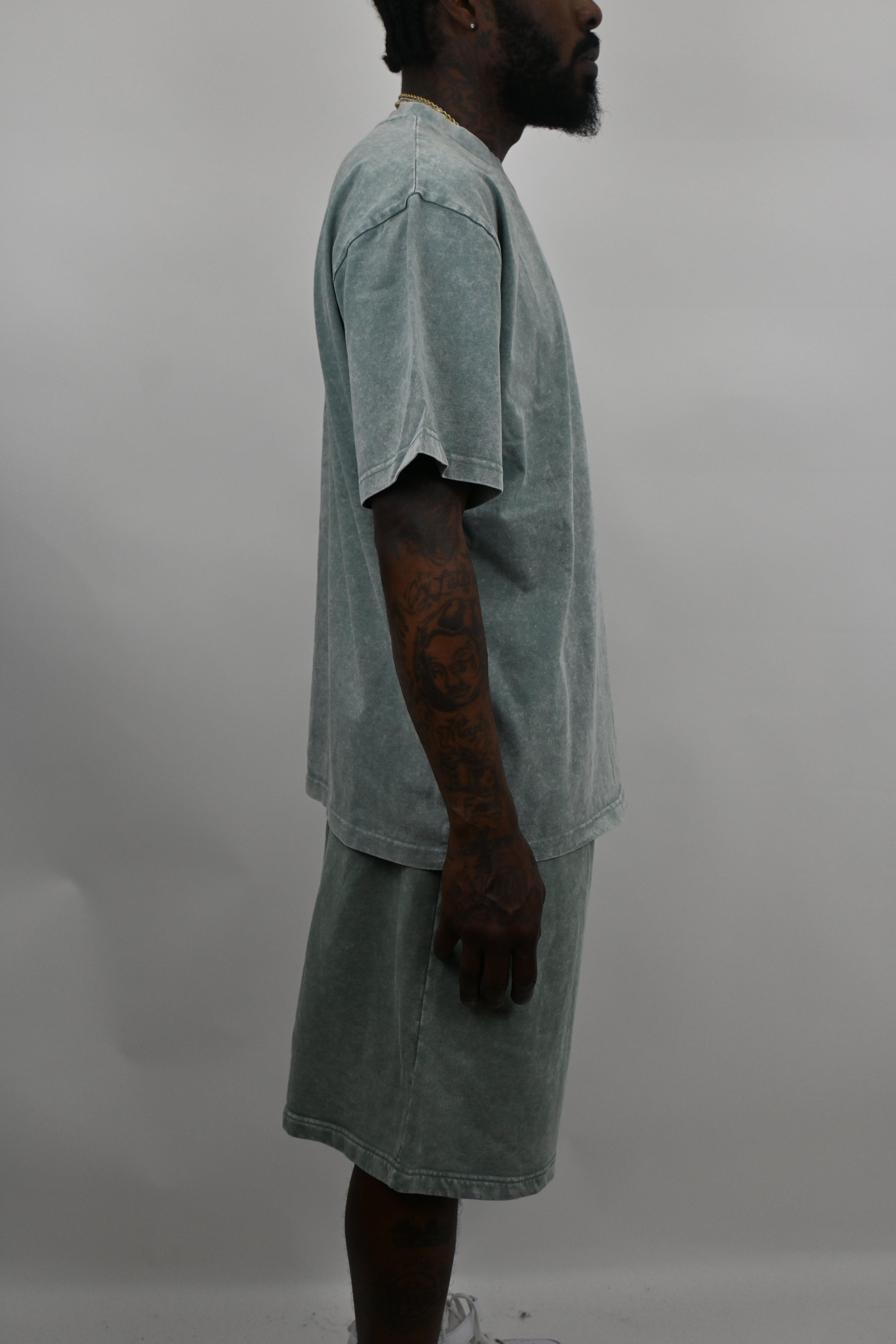 Stone washed sets from ARMOR JEANS featuring casual, comfortable clothing with a relaxed, stylish appearance.