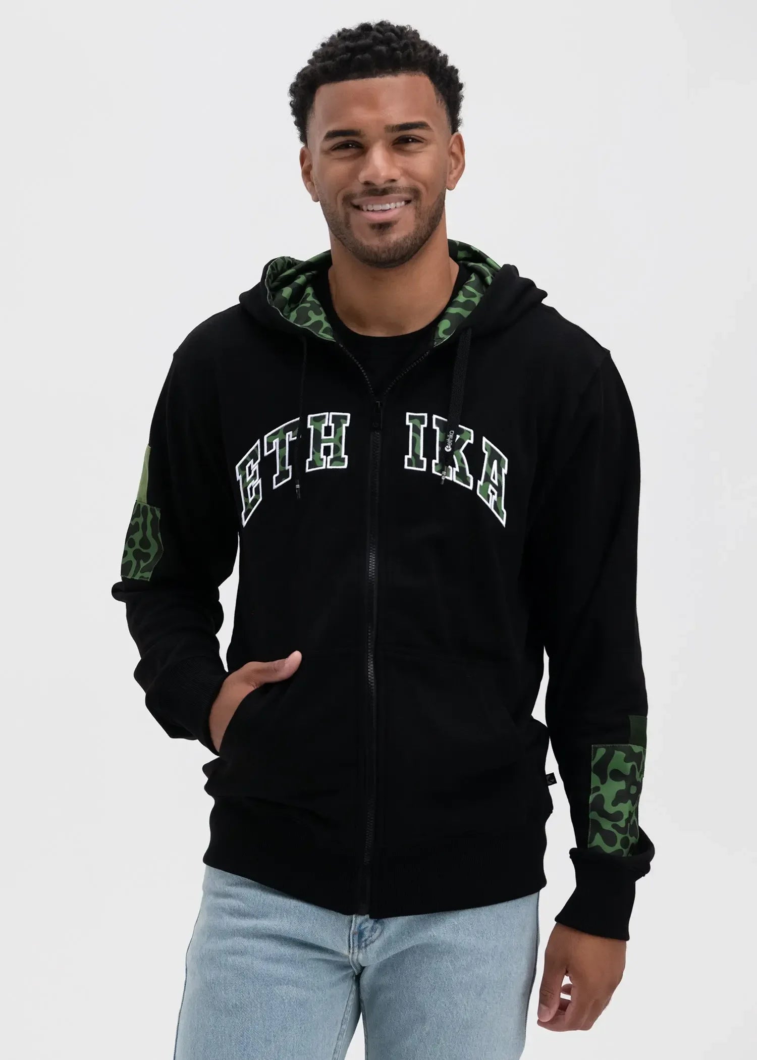 Dart Camo | Mens Zip Hoodie - Plush Fashion Hub