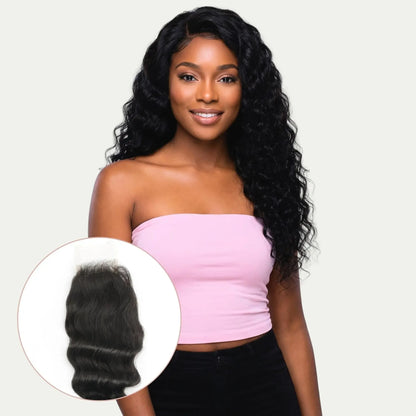 Deep Wave 2x6 HD Lace Human Hair Closure - Plush Fashion Hub