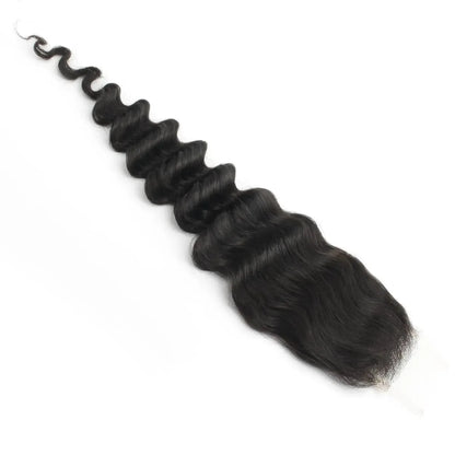 Deep Wave 2x6 HD Lace Human Hair Closure - Plush Fashion Hub