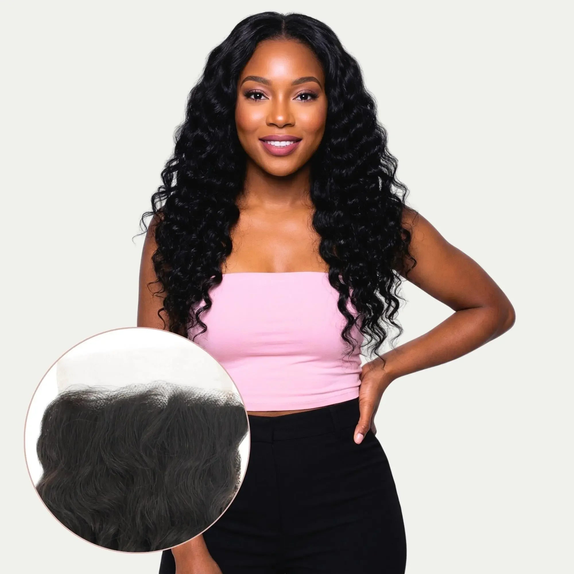 Deep Wave 4x4 HD Lace Human Hair Closure - Plush Fashion Hub