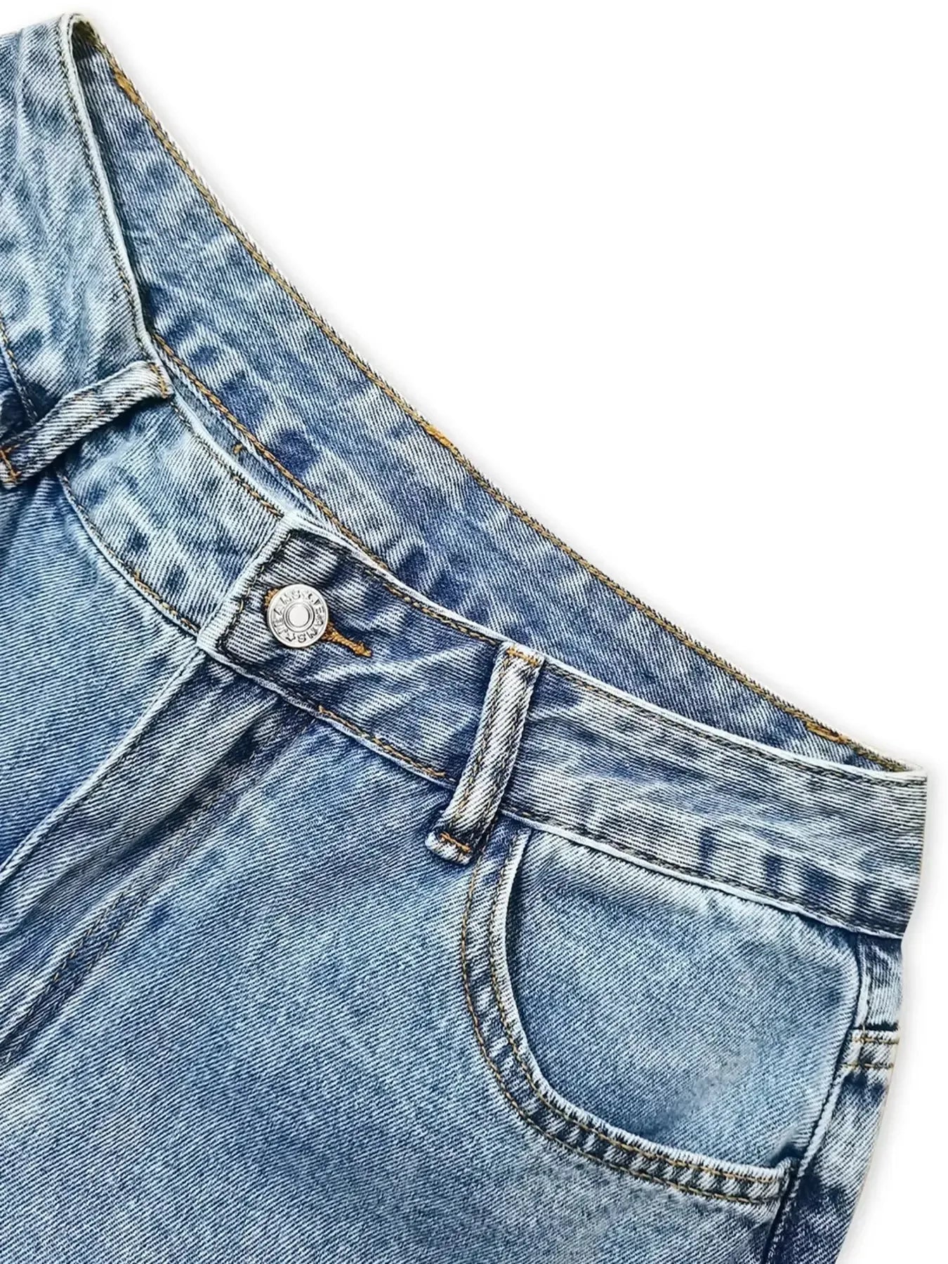 Distressed Wide Leg Jeans - Plush Fashion Hub