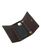 Dolce & Gabbana Brown Python Leather DG Girls Crossbody Phone Bag - Plush Fashion Hub