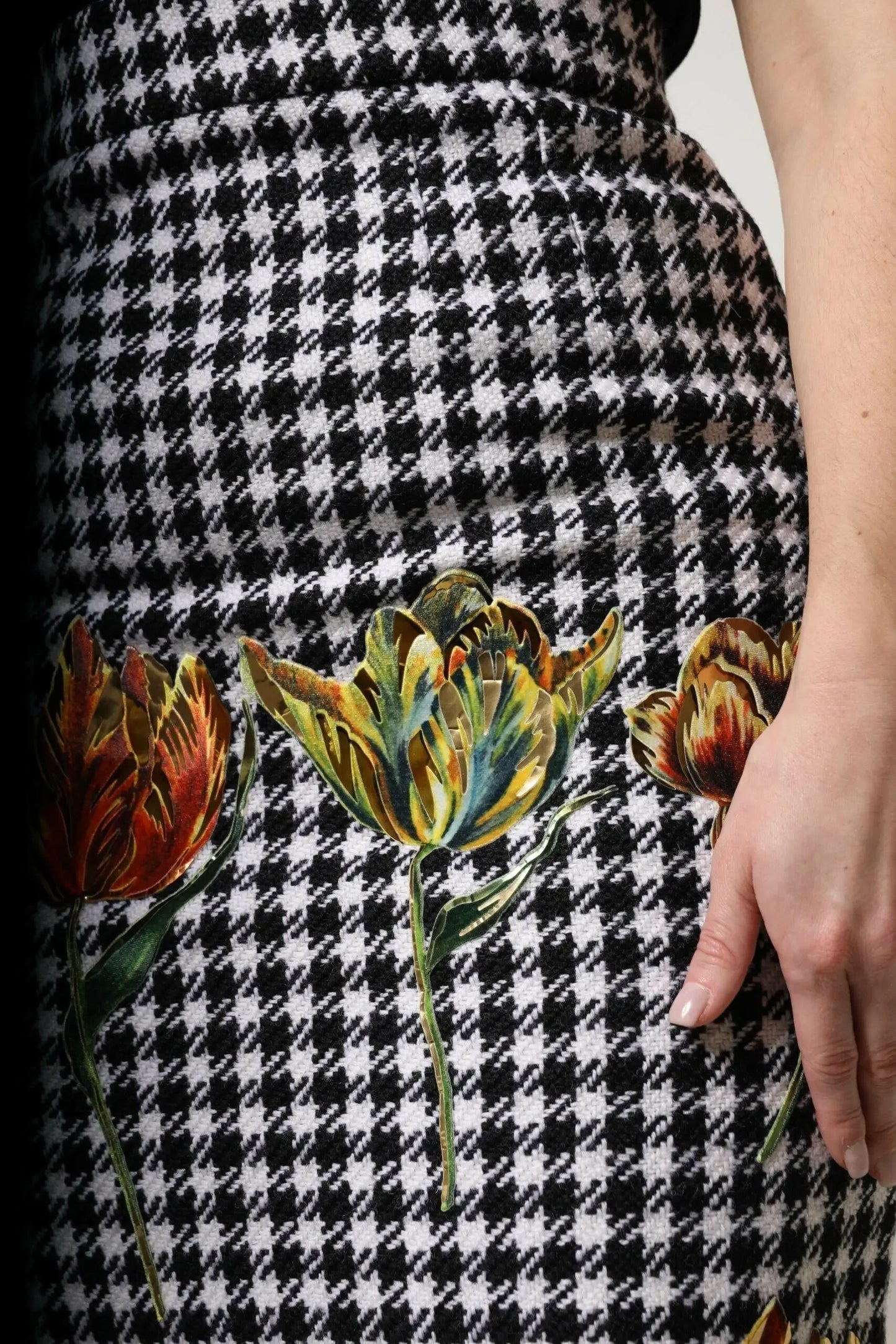 Dolce & Gabbana Multicolor Floral Print High Waist Pencil Cut Skirt - Plush Fashion Hub