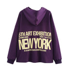 Versatile casual hooded printed hoodie