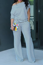 Asymmetrical Off-Shoulder Two-Piece Set