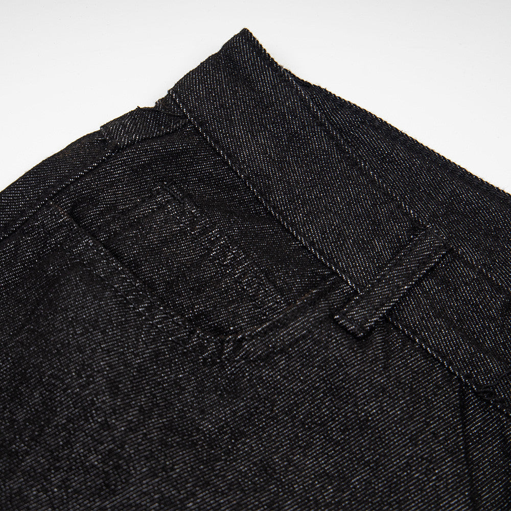 Western-Inspired Loose Wide-Leg Cropped Pants