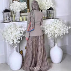 Elegant Long Sleeve Long Dress for WomenFashion Set Dress Casual and Sophisticated Design