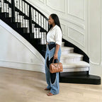 Unique Color Block Patchwork Heart Raw Hem Jeans