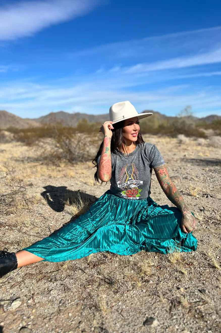 Emerald Green Maxi Skirt Pretty Little Patriot