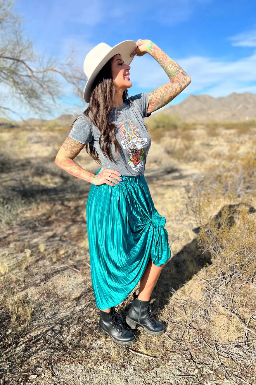 Emerald Green Maxi Skirt Pretty Little Patriot