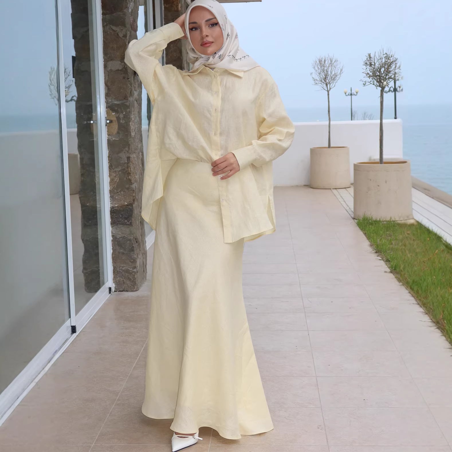 Comfortable Loose Elegant Long Sleeve Summer Dr