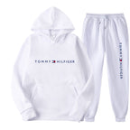 Spring and Autumn Leisure Sports Hoodie Printed Men's Set