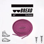 Pink elastic shoelace from Plush Fashion Hub, showing a close-up of the flexible, vibrant pink laces on a shoe.