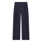 Linen striped jacket+striped pants set