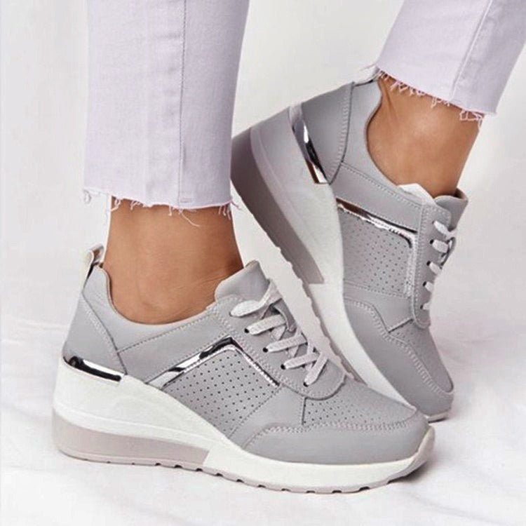 Eprolo City Chic mesh platform sneakers with stylish design and comfortable fit, featuring breathable mesh upper and thick sole.
