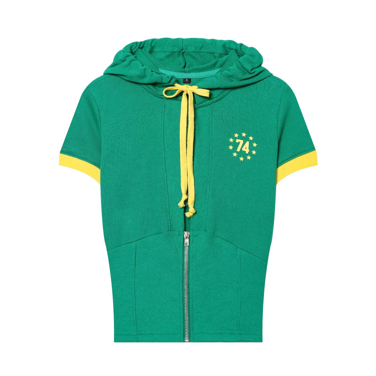 Casual versatile zipper hoodie from eprolo with a front zipper, hood, and relaxed fit, shown in a neutral color.