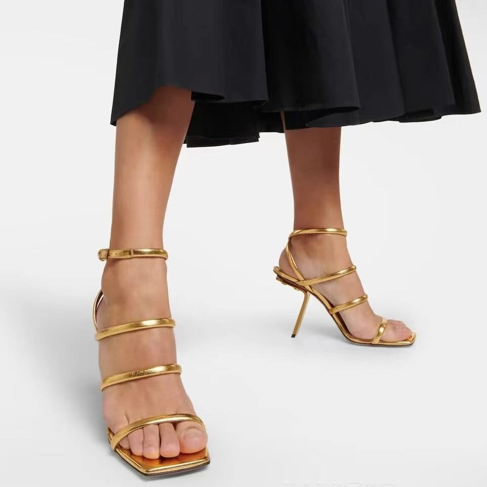 Elegant Platform Buckle Sandals