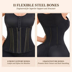 Overbust Colombian shapewear bodysuit with tummy control, designed by Plush Fashion Hub, featuring smooth fabric and shaping panels.