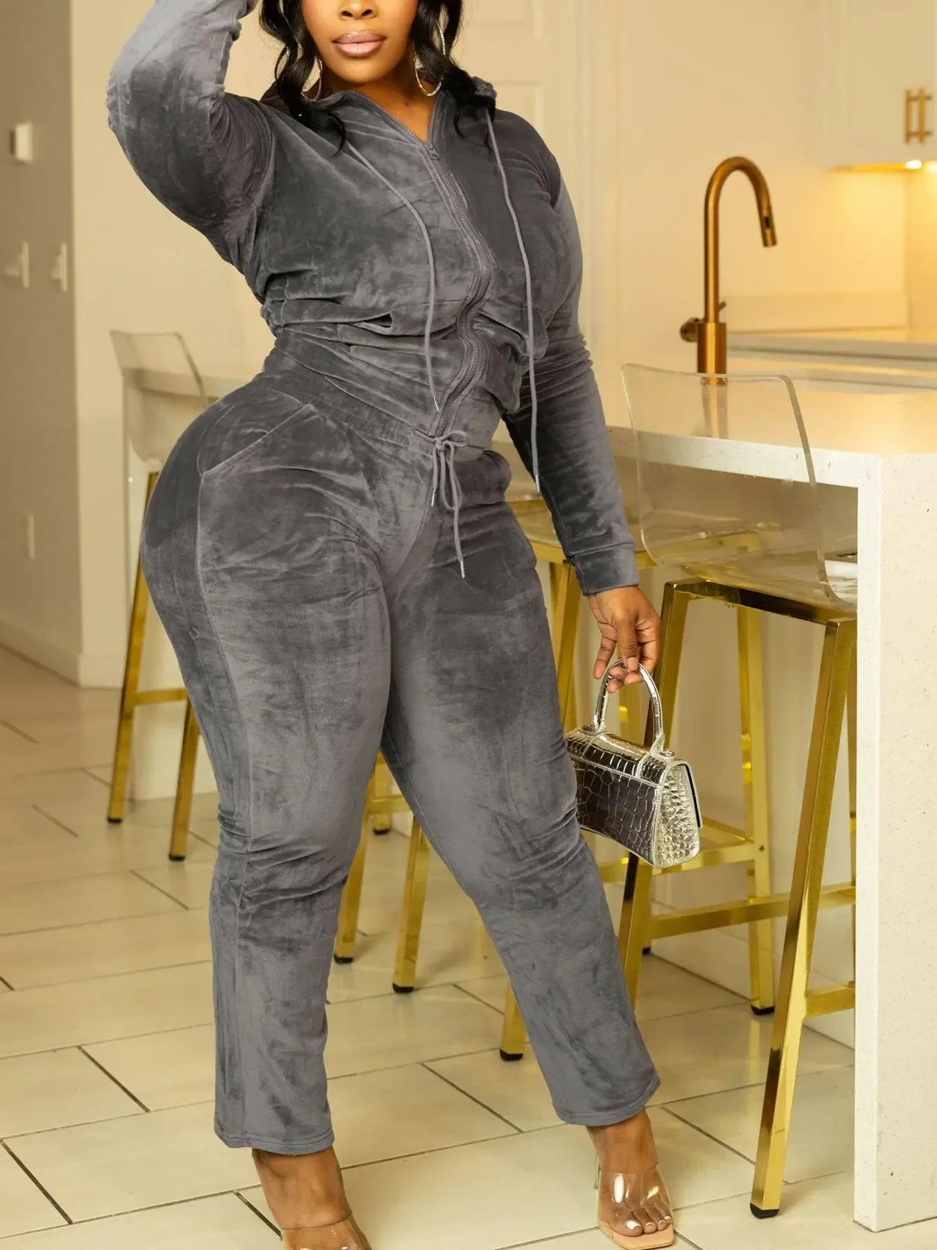 Fall Fashion Casual Personality Slim Fit Sexy Sports Suit - Plush Fashion Hub