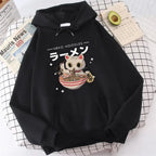 Women's retro cat print crewneck sweatshirt from Plush Fashion Hub, soft cozy graphic pullover with a stylish feline design.