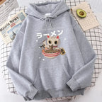 Women's retro cat print cozy sweatshirt from Plush Fashion Hub featuring a soft crewneck and playful graphic design.