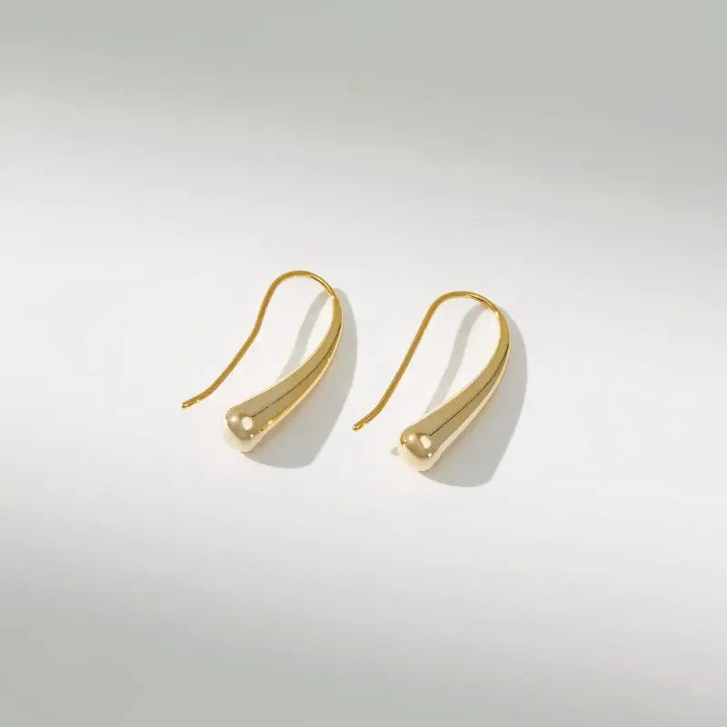 Elegant minimalist drop earrings in lightweight sterling silver, designed for ladies by Plush Fashion Hub.
