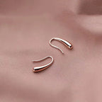 Elegant minimalist drop earrings by Plush Fashion Hub featuring lightweight sterling silver jewelry for women.