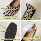 Beijing style woven flat shoes for women, featuring intricate design and comfortable slip-on style from Trendy Attic Store01.