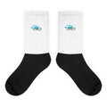 Fit Dad White/Black Socks - Plush Fashion Hub