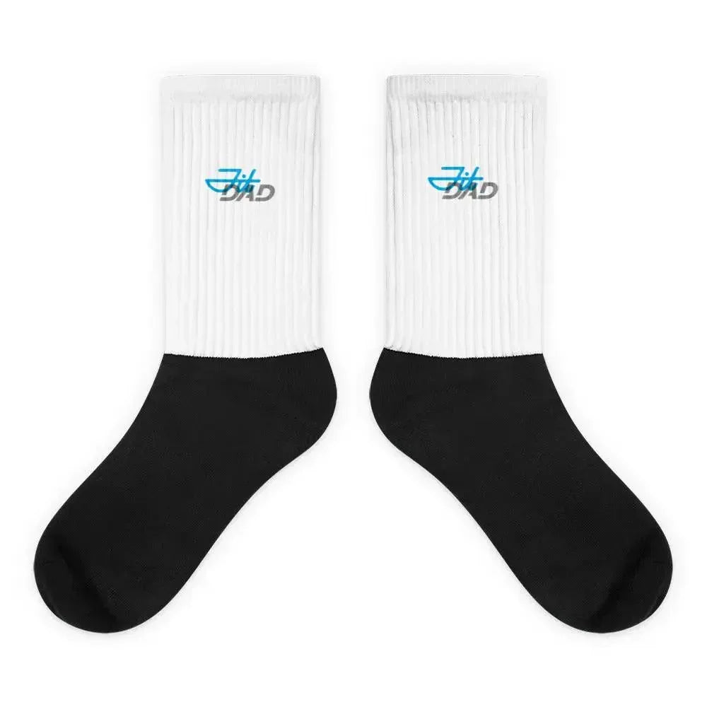 Fit Dad White/Black Socks - Plush Fashion Hub