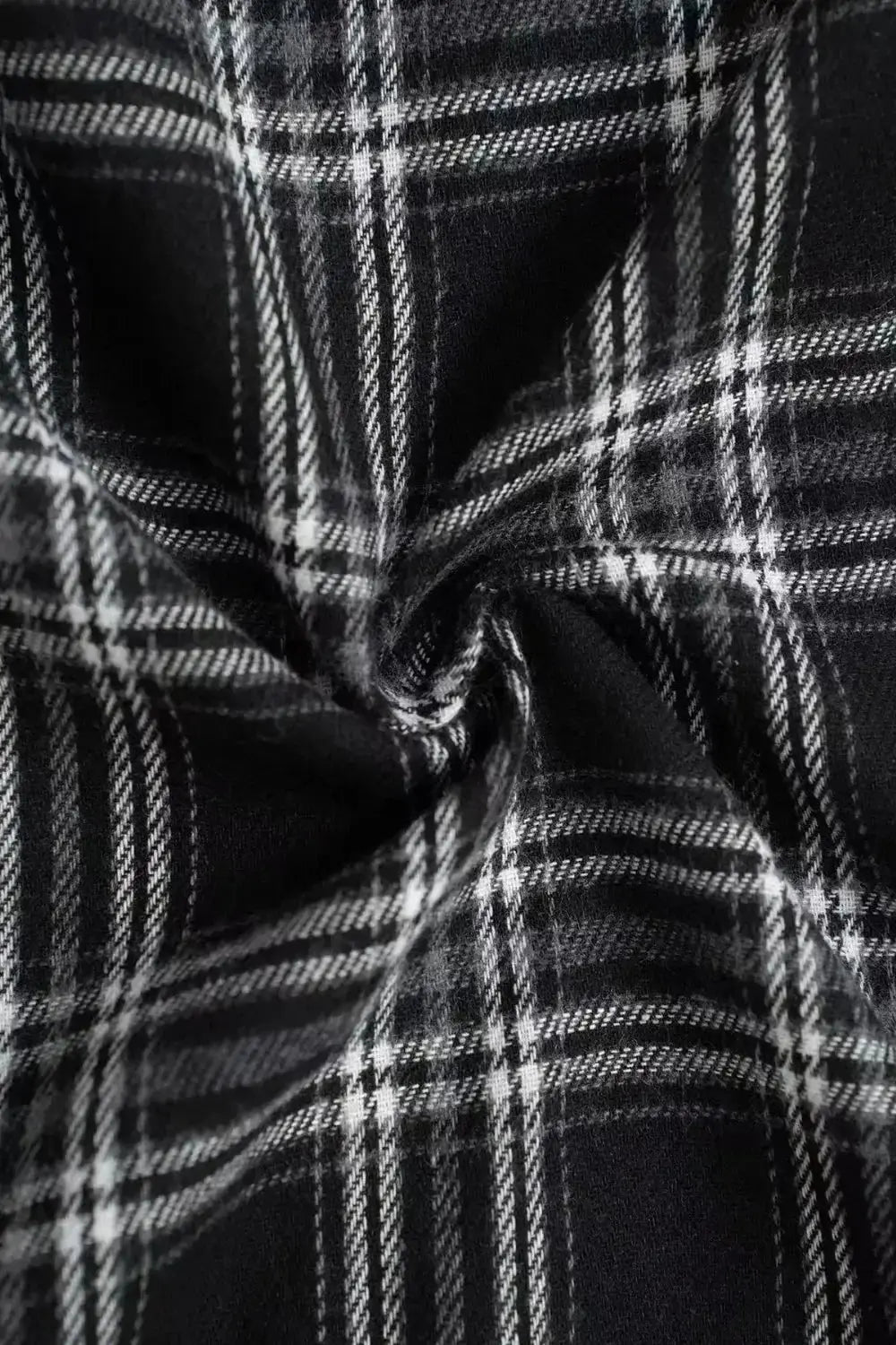 Women's high-waisted plaid flannel wide-leg pants from Plush Fashion Hub, featuring a relaxed fit and classic checkered pattern.