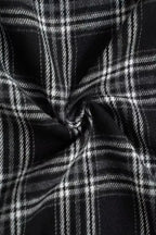 Women's high-waisted plaid flannel wide-leg pants from Plush Fashion Hub, featuring a relaxed fit and classic checkered pattern.