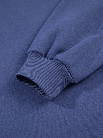 Fleece Lined Adjustable Drawstring Oversize Tunic Hoodie - Plush Fashion Hub