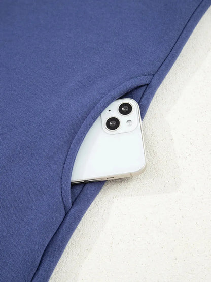 Fleece Lined Adjustable Drawstring Oversize Tunic Hoodie - Plush Fashion Hub